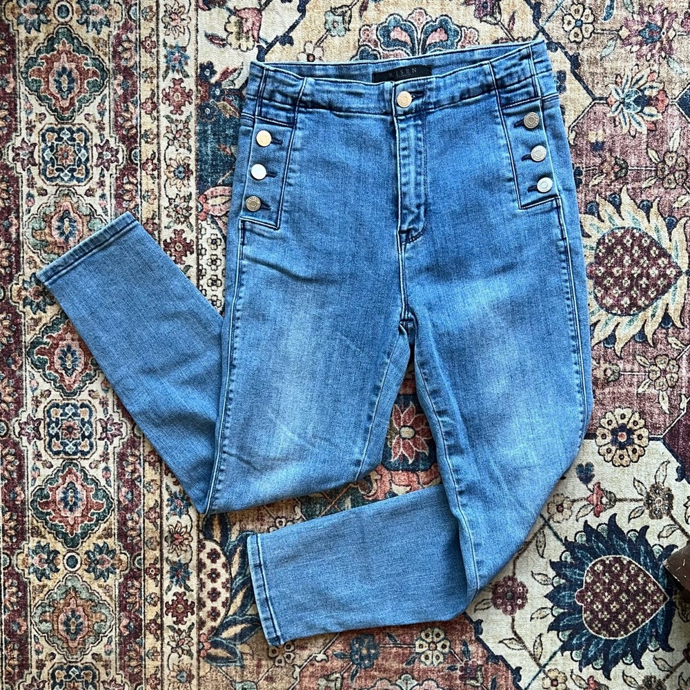 Risen Jeans skinny Jeans button derailed with Subtle Distress, size 28/7